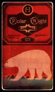 Picture, Helmar Brewing, Helmar Polar Night Card # 173, Hugh Bedient, Stripes, leaning, Boston Red Sox