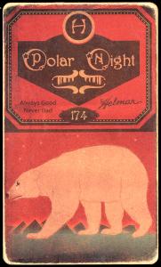 Picture, Helmar Brewing, Helmar Polar Night Card # 174, Chief BENDER (HOF), Violent foul ball, Philadelphia Athletics