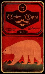 Picture, Helmar Brewing, Helmar Polar Night Card # 175, Heinie Berger, Thowing follow through, Cleveland Naps