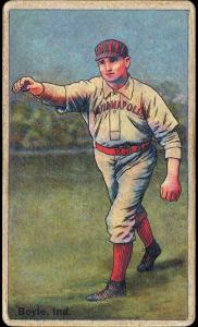 Picture, Helmar Brewing, Helmar Polar Night Card # 177, Henry Boyle, Arm outstretched pose, Indianapolis Hoosiers