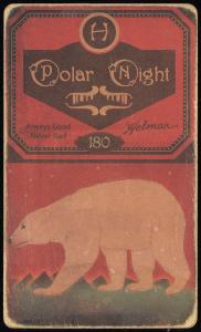 Picture, Helmar Brewing, Helmar Polar Night Card # 180, Tod Brynan, arm outstretched with ball, Des Moines Prohibitionists