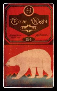 Picture, Helmar Brewing, Helmar Polar Night Card # 184, Chief BENDER (HOF), Feet together throwing, Philadelphia Athletics