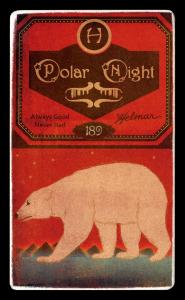 Picture, Helmar Brewing, Helmar Polar Night Card # 189, Larry Corcoran, Ball held at chest two hands, Indianapolis Hoosiers
