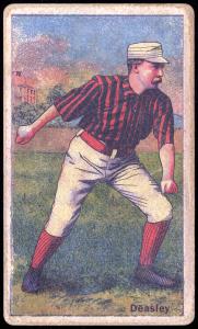 Picture of Helmar Brewing Baseball Card of Pat Deasley, card number 190 from series Helmar Polar Night