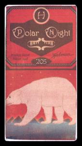 Picture, Helmar Brewing, Helmar Polar Night Card # 205, Emil Geiss, Hat cocked, ball high, Chicago White Stockings