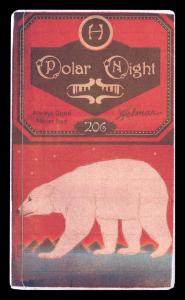 Picture, Helmar Brewing, Helmar Polar Night Card # 206, Bill George, Feet crossed, Bat at side, New York Giants