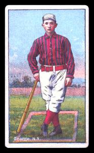 Picture of Helmar Brewing Baseball Card of Bill George, card number 206 from series Helmar Polar Night