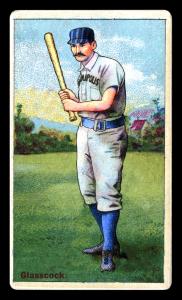 Picture of Helmar Brewing Baseball Card of John Glasscock, card number 208 from series Helmar Polar Night
