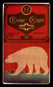Picture, Helmar Brewing, Helmar Polar Night Card # 210, Grover Cleveland ALEXANDER (HOF), One foot up, toss finish, Chicago Cubs