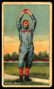 Picture of Helmar Brewing Baseball Card of Fred Jevne, card number 211 from series Helmar Polar Night