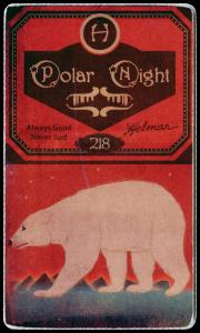 Picture, Helmar Brewing, Helmar Polar Night Card # 218, Christy MATHEWSON (HOF), Brown & cream sweater, New York Giants