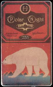 Picture, Helmar Brewing, Helmar Polar Night Card # 233, George Turner, Bat in hand, looking at ball, Minneapolis Millers
