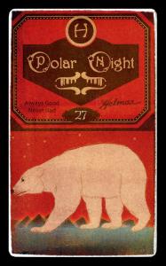 Picture, Helmar Brewing, Helmar Polar Night Card # 27, Mike Dorgan, Building in background, New York Giants