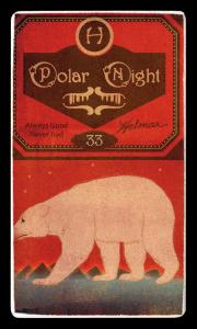 Picture, Helmar Brewing, Helmar Polar Night Card # 33, Dan BROUTHERS (HOF), Side view, right leg forward, Detroit Wolverines