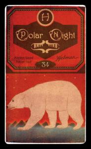 Picture, Helmar Brewing, Helmar Polar Night Card # 34, Mickey WELCH (HOF), No cap, ball in hand, New York Giants
