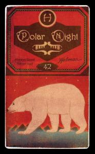 Picture, Helmar Brewing, Helmar Polar Night Card # 42, Marty Sullivan, Bat end down, arms down, Chicago White Stockings