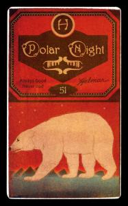 Picture, Helmar Brewing, Helmar Polar Night Card # 51, Charlie Bennett, Brown suit, catching ball, Detroit Wolverines