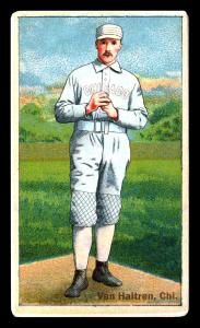 Picture of Helmar Brewing Baseball Card of George Van Haltren, card number 54 from series Helmar Polar Night