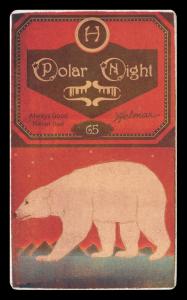 Picture, Helmar Brewing, Helmar Polar Night Card # 65, Bid McPHEE, Throwing, foot on path, Cincinnati Red Stockings
