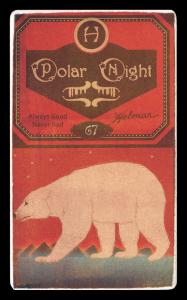 Picture, Helmar Brewing, Helmar Polar Night Card # 67, Count Campau, Foot on base, awaiting throw, Detroit Wolverines