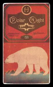 Picture, Helmar Brewing, Helmar Polar Night Card # 68, Buck EWING (HOF), Erect, awaiting throw pose, New York Giants
