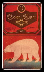 Picture, Helmar Brewing, Helmar Polar Night Card # 73, Tom Daly, Ball floating at left border, Chicago White Stockings