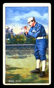 Picture, Helmar Brewing, Helmar Polar Night Card # 73, Tom Daly, Ball floating at left border, Chicago White Stockings