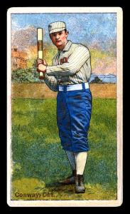 Picture of Helmar Brewing Baseball Card of Pete Conway, card number 76 from series Helmar Polar Night