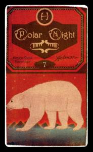 Picture, Helmar Brewing, Helmar Polar Night Card # 7, Tom Burns, Hand on hip, with bat, Chicago White Stockings