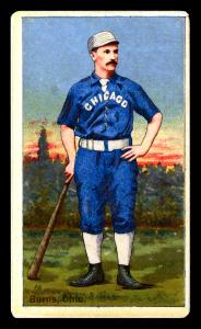 Picture of Helmar Brewing Baseball Card of Tom Burns, card number 7 from series Helmar Polar Night