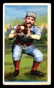 Picture, Helmar Brewing, Helmar Polar Night Card # 88, Farmer Vaughn, Catching with two gloves, Louisville Colonels