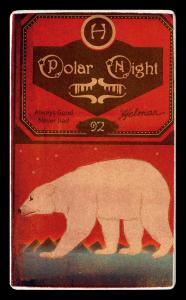 Picture, Helmar Brewing, Helmar Polar Night Card # 92, Christy MATHEWSON (HOF), Ball very high, gray sweater, New York Giants