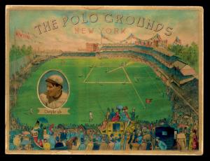 Picture, Helmar Brewing, Polo Grounds Heroes Card # 13, Larry Doyle, At second, New York Giants