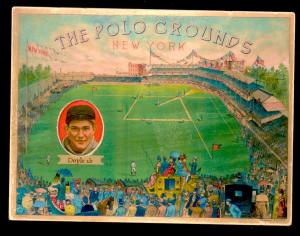Picture, Helmar Brewing, Polo Grounds Heroes Card # 15, Larry Doyle, Portrait, New York Giants