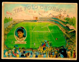 Picture, Helmar Brewing, Polo Grounds Heroes Card # 16, Joe Doyle, Arms up, New York Giants