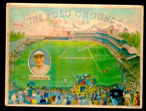 Picture, Helmar Brewing, Polo Grounds Heroes Card # 19, Buck Herzog, Portrait, New York Giants