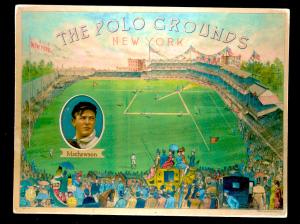 Picture, Helmar Brewing, Polo Grounds Heroes Card # 25, Christy MATHEWSON (HOF), About to throw, New York Giants