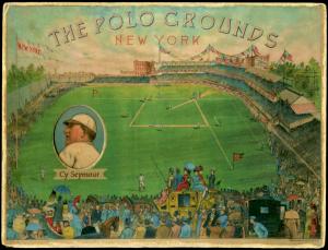 Picture, Helmar Brewing, Polo Grounds Heroes Card # 44, Cy Seymour, tossing, New York Giants