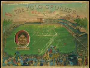 Picture, Helmar Brewing, Polo Grounds Heroes Card # 4, Al Bridwell, Looking right, New York Giants
