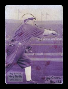 Picture, Helmar Brewing, R318-Helmar Card # 112, Ping Bodie, Mitt Outstretched, New York Yankees