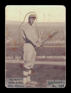 Picture, Helmar Brewing, R318-Helmar Card # 159, Eddie COLLINS, Bat out, Philadelphia Athletics