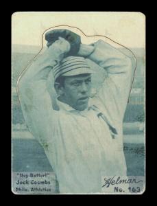 Picture, Helmar Brewing, R318-Helmar Card # 163, Jack Coombs, Hands over head, Philadelphia Athletics