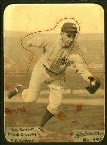 Picture of Helmar Brewing Baseball Card of Frank Crosetti, card number 179 from series R318-Helmar Hey-Batter!