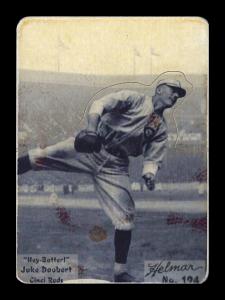 Picture of Helmar Brewing Baseball Card of Jake Daubert, card number 194 from series R318-Helmar Hey-Batter!