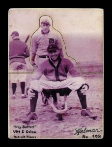 Picture, Helmar Brewing, R318-Helmar Card # 198, Ossie Vitt; Jack Onslow, With wheelbarrow, Detroit Tigers