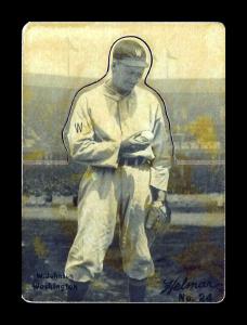 Picture of Helmar Brewing Baseball Card of Walter JOHNSON (HOF), card number 24 from series R318-Helmar Hey-Batter!