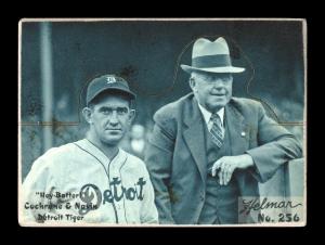 Picture, Helmar Brewing, R318-Helmar Card # 256, Mickey COCHRANE, Frank Navin, Together, Detroit Tigers