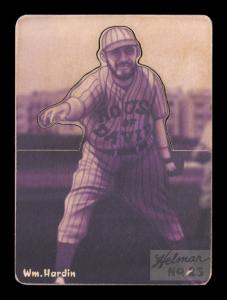 Picture of Helmar Brewing Baseball Card of Bill Hardin, card number 25 from series R318-Helmar Hey-Batter!