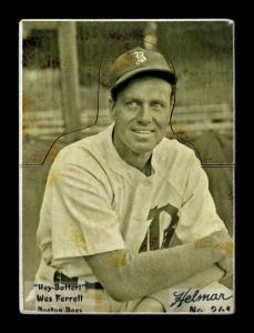 Picture of Helmar Brewing Baseball Card of Wes Ferrell, card number 261 from series R318-Helmar Hey-Batter!