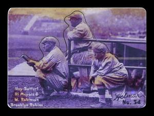 Picture of Helmar Brewing Baseball Card of Hi Myers; Wilbert ROBINSON (HOF);, card number 54 from series R318-Helmar Hey-Batter!